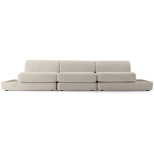 Shelter Modular 134" Camille 3-pc Sofa, Sheep Skin