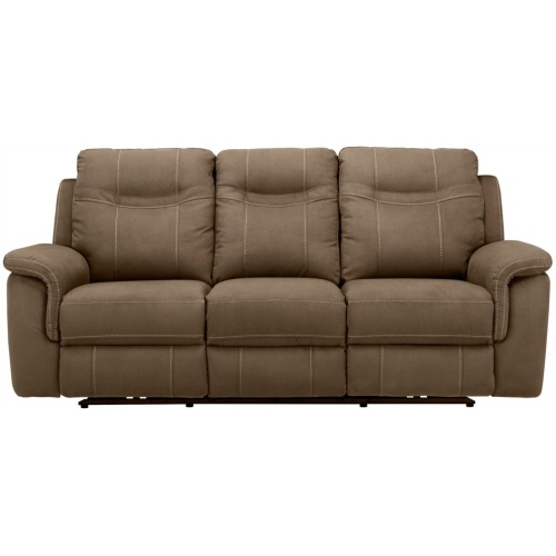 Stanfield Microfiber Power-Reclining Sofa w/ Power Headrest