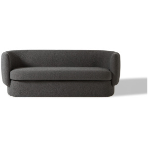 Swagger 83" Fabric Sofa, Gris Boucle