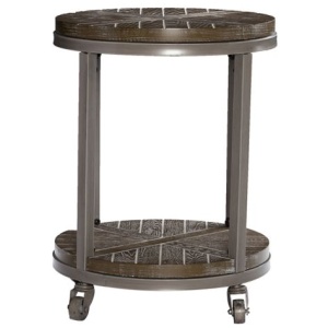 Taylor Urban Industrial Round End Table