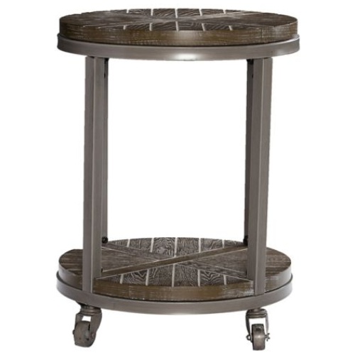 Taylor Urban Industrial Round End Table