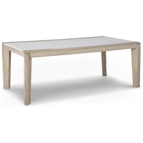 Wendora Dining Table, Bisque/White, Wood