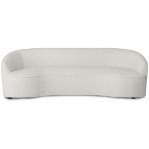 Yasmin 84" Fabric Sofa, Cream Boucle