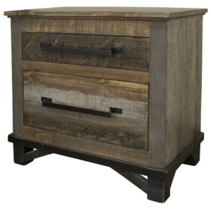 Loft Brown 2 Drawer Nightstand