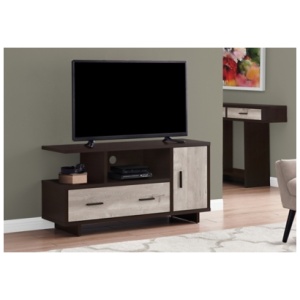 "Monarch Specialties 47" TV Stand", Espresso/Taupe