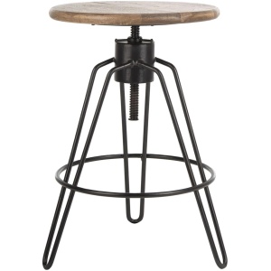 Alexis Adjustable-Height Swivel Counter Stool