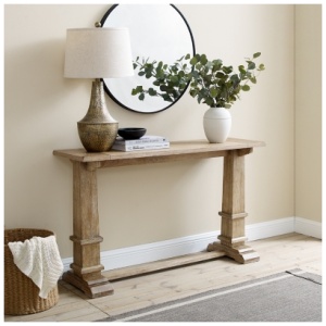 Crosley Joanna Console Table, Rustic Brown