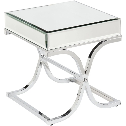 Farrell Mirrored End Table