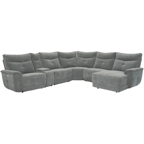 Graceland 6-pc. Sectional Sofa w/Power Headrests