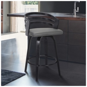 Jayden Bar Stool, Gray/Black