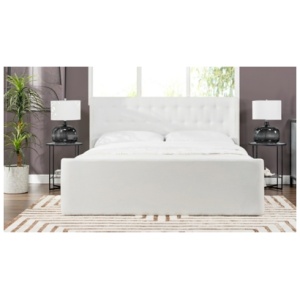 Jennifer Taylor Brooks Shelter King Platform Bed, Antique White