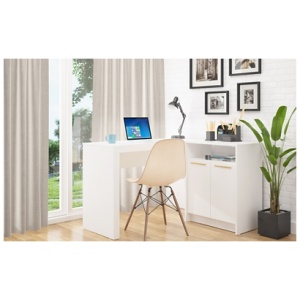 Kalmar L -Shaped Office Desk, White