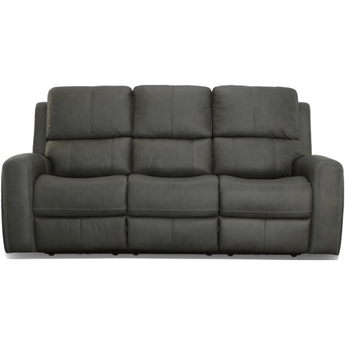 Linden Leather Power Reclining Sofa with Power Headrest and Lumbar