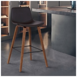 Maddie Counter Height Bar Stool, Brown