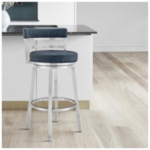 Madrid Counter Height Bar Stool, Blue