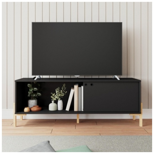 "Manhattan Comfort 56" Bowery TV Stand", Black