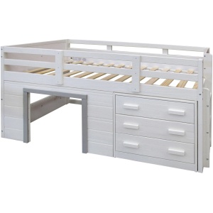 Sweet Dreams Low Loft Bed with 3 Drawer Chest