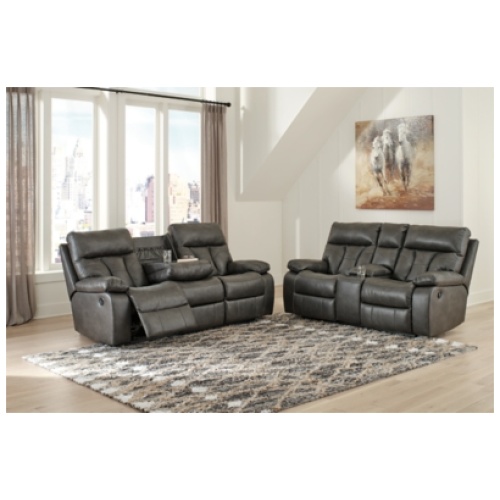 Willamen Manual Reclining Sofa and Loveseat, Quarry