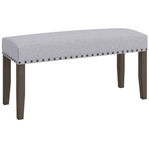 42.5 Inch Upholstered Entryway Bench End of Bed Bench-Gray