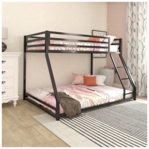 Atwater Living Mason Metal Bunk Bed, Black