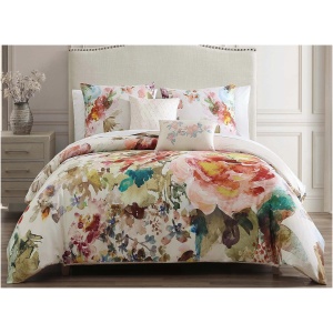 Bebejan Antique Flowers 5-pc. Reversible Comforter Set