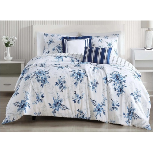 Bebejan Blue Art 5-pc. Reversible Comforter Set