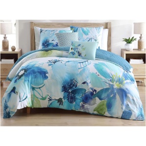 Bebejan Watercolor Blue 5-pc. Reversible Comforter Set