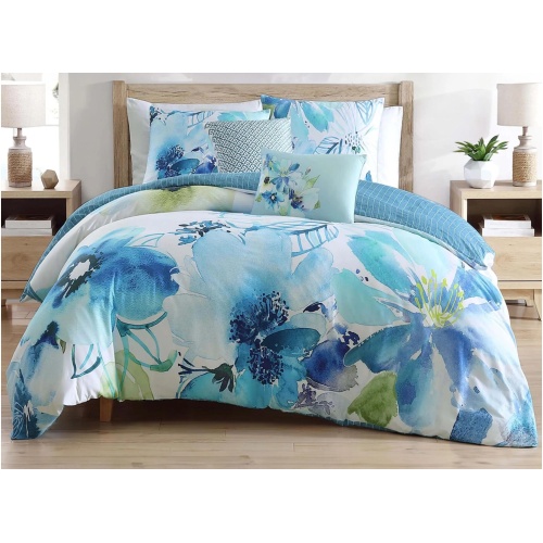 Bebejan Watercolor Blue 5-pc. Reversible Comforter Set