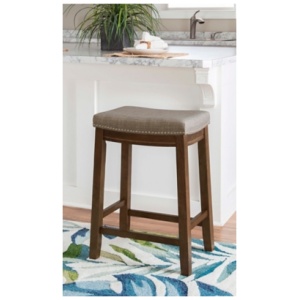 Claridge Bar Stool , Gray/Brown