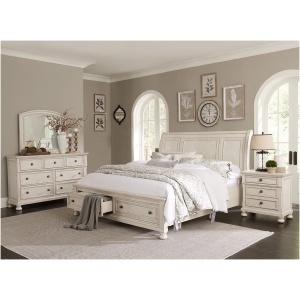 Donegan 4-pc. Sleigh Platform Storage Bedroom Set