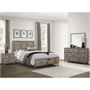 Fontaine 4-pc Platform Storage Bedroom Set