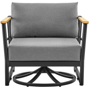 Shari Outdoor Patio Swivel Lounge Chair