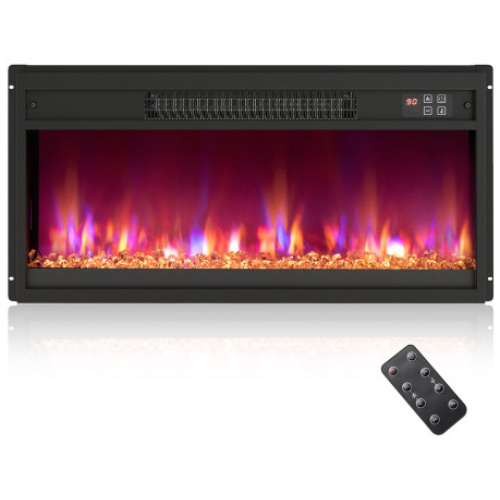 18/23/26 Inch 1500W Electric Fireplace Insert with Remote Control-26 inches