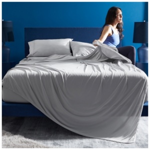 BEDGEAR Dri-Tec Queen Sheet Set, Light Gray