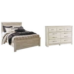 Bellaby Queen Panel Bed with Dresser, Whitewash