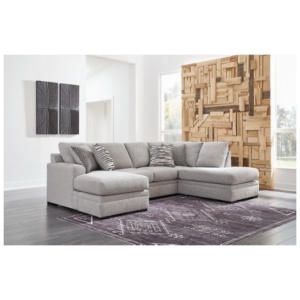 Bresslyn Place 2-Piece Performance Fabric Sectional with Chaise, Pewter