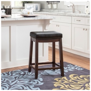 Claridge Backless Counter Height Bar Stool, Dark Brown