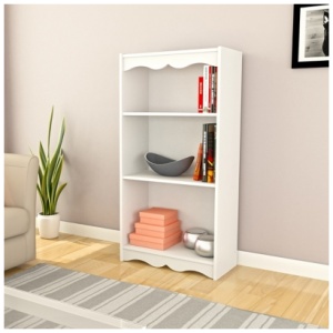 "CorLiving Hawthorne 48" Tall Bookcase", White