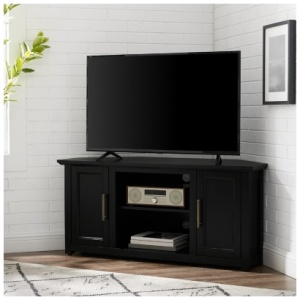 "Crosley Furniture Camden Corner 47" TV Stand", Black