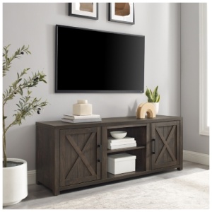 "Crosley Furniture Gordon Low Profile 58" TV Stand", Dark Walnut