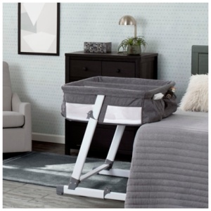 Delta Children Simmons Kids By The Bed Twin City Sleeper, Gray