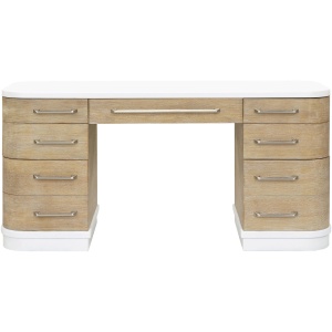 Gary Two-Toned 7 Drawer Writing Desk