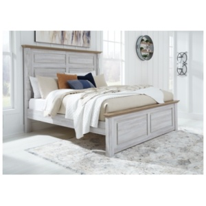 Haven Bay King Panel Bed, Two-tone