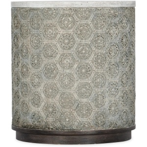 Melange Graystone Round End Table