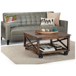 Simpli Home Coffee Table, Brown