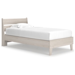 Socalle Twin Panel Platform Bed, Natural