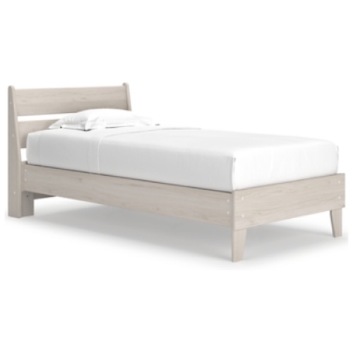 Socalle Twin Panel Platform Bed, Natural