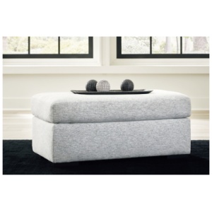 Tasselton Performance Fabric Ottoman, Snow