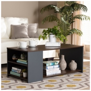 Thornton Storage Coffee Table, Brown/Gray