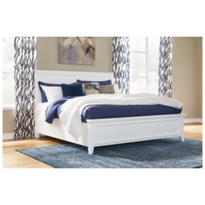 Trulani California King Sleigh Bed, White